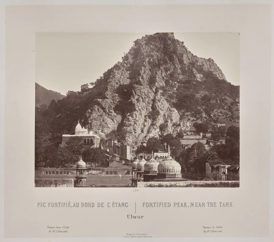 Fortified Peak, Near the Tank,  Ulwur by Louis-Théophile Marie Rousselet