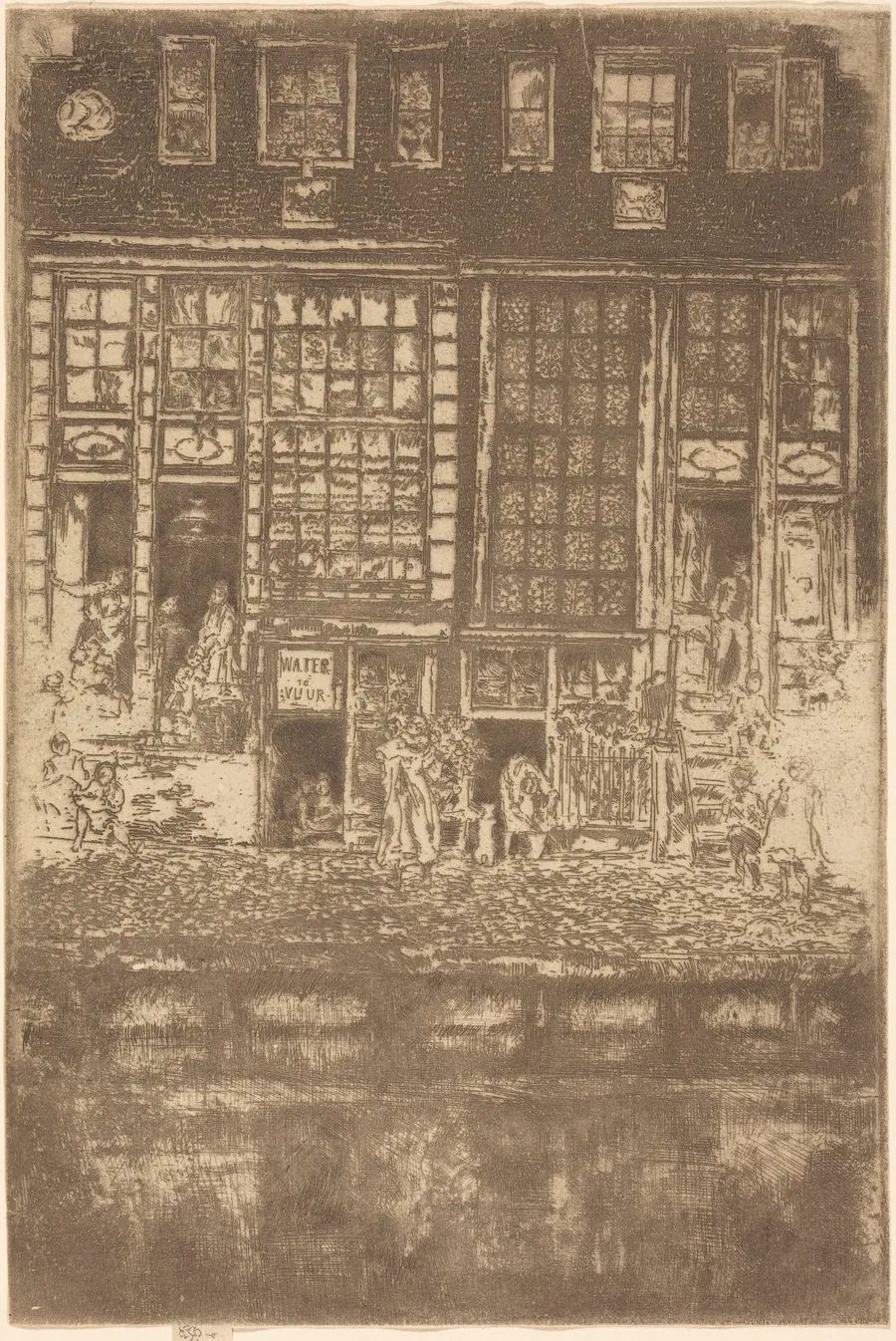 The Embroidered Curtain by James McNeill Whistler