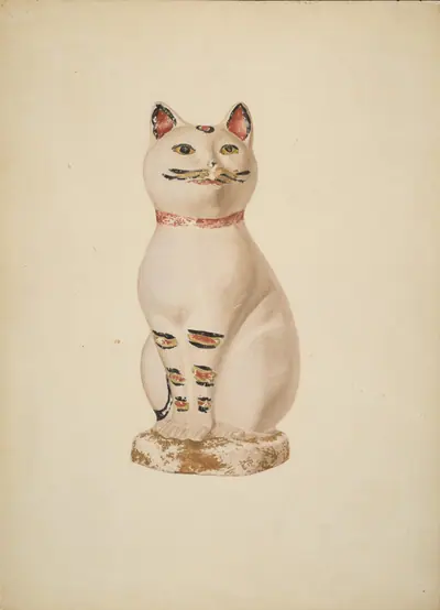 Chalkware Cat