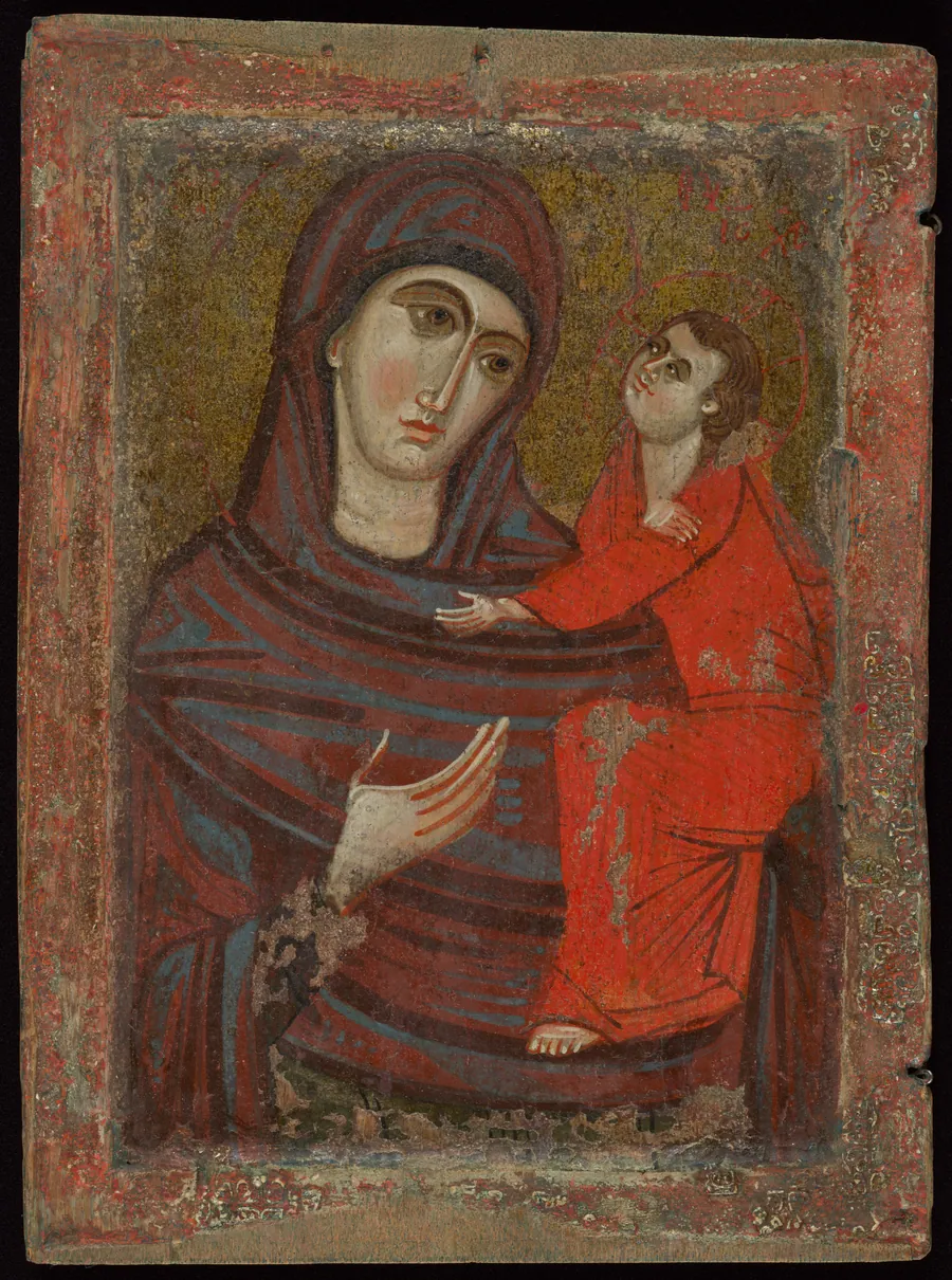 Icon of the Virgin and Child, Hodegetria variant by Byzantine or Crusader