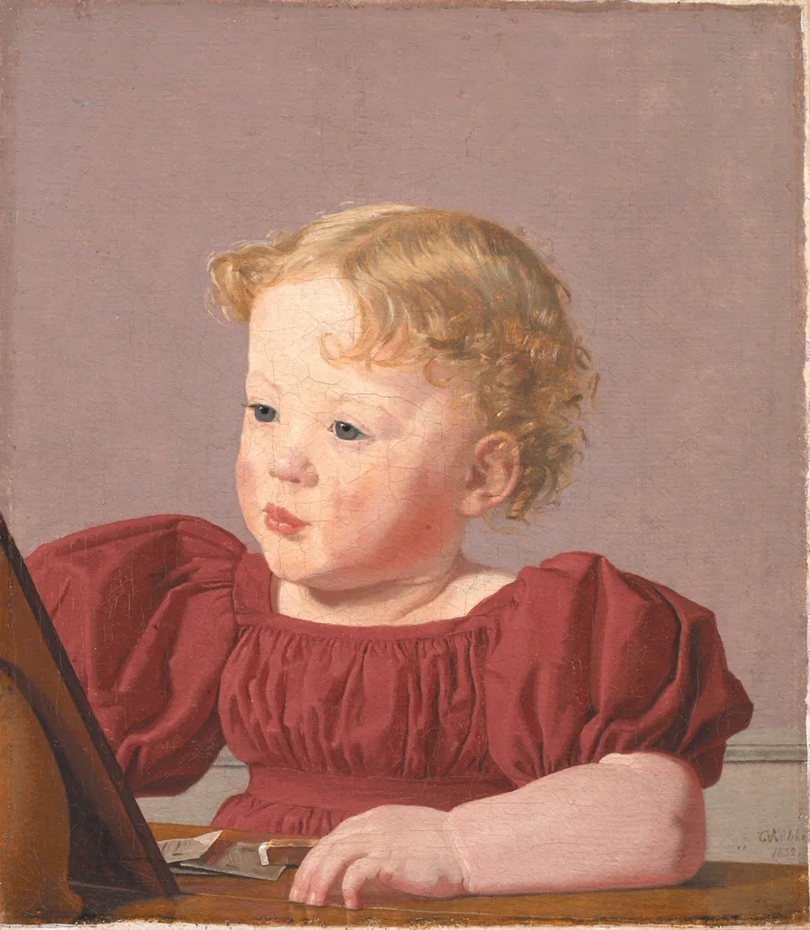 Ida Thiele, senere gift Wilde, som barn by Christen Købke