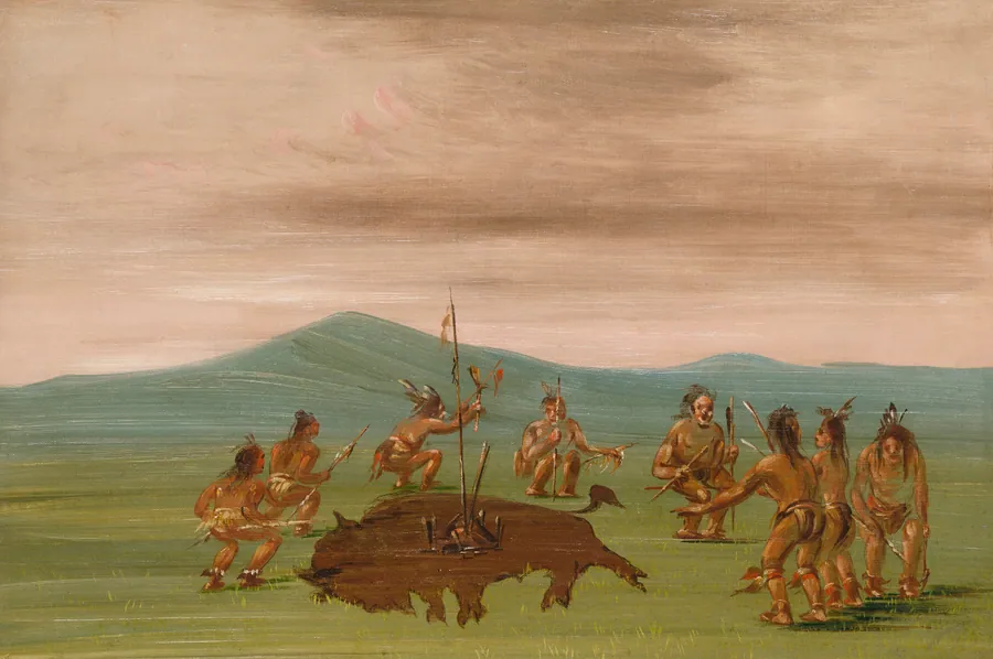 Medicine Buffalo of the Sioux by George Catlin, born Wilkes-Barre, PA 1796-died Jersey City, NJ 1872