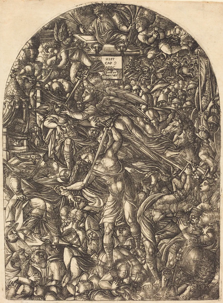 The Angel Sounding the Sixth Trumpet by Jean Duvet