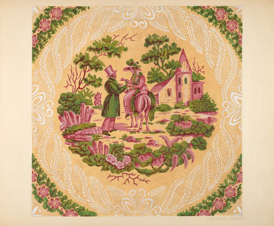 Wallpaper from Bandbox Cover by Charlotte Angus