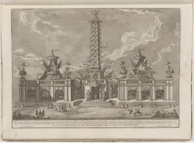 The Seconda Macchina for the Chinea of 1758: The Porcelain Tower of Nanjing