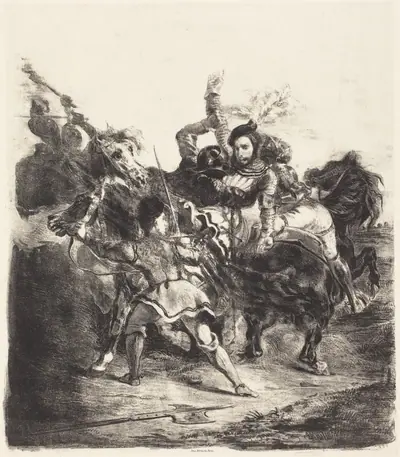 Weislingen Attacked by the Forces of Goetz (Weislingen attaqué par les gens de Goetz)