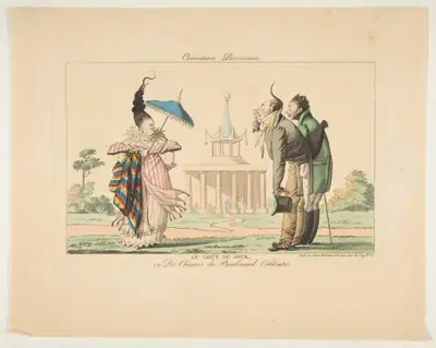 Le Goût du Jour ou Des Chinois du Boulevard Coblentz, from "Caricatures Parisiennes"