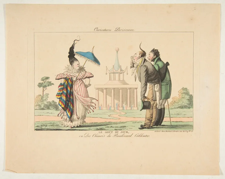 Le Goût du Jour ou Des Chinois du Boulevard Coblentz, from "Caricatures Parisiennes" by Aaron Martinet