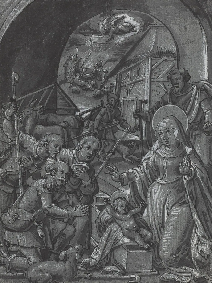 The Birth of Christ [verso] by German 16th Century