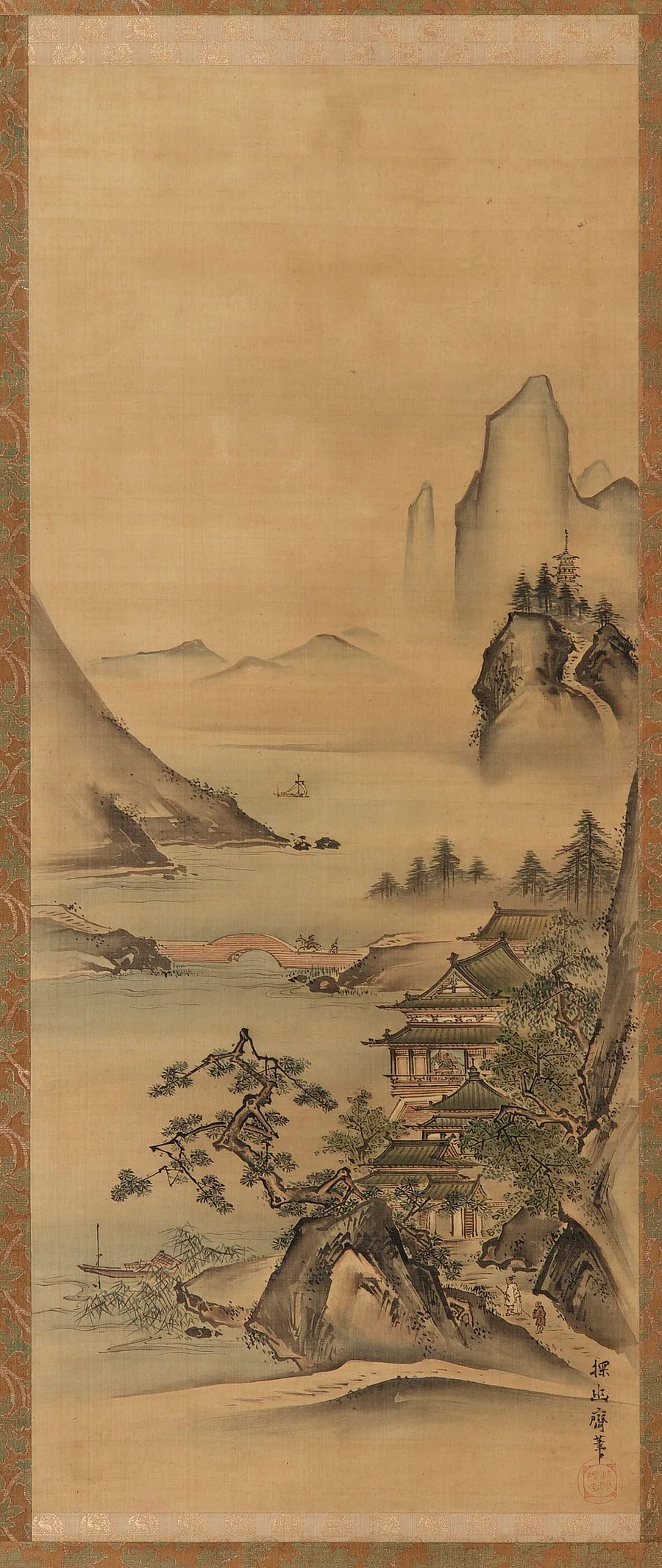 Chinese landscape: summer by Kano Tan'yu 狩野探幽 (1602-1674)