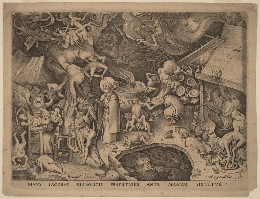 Saint James and the Magician Hermogenes by Pieter van der Heyden