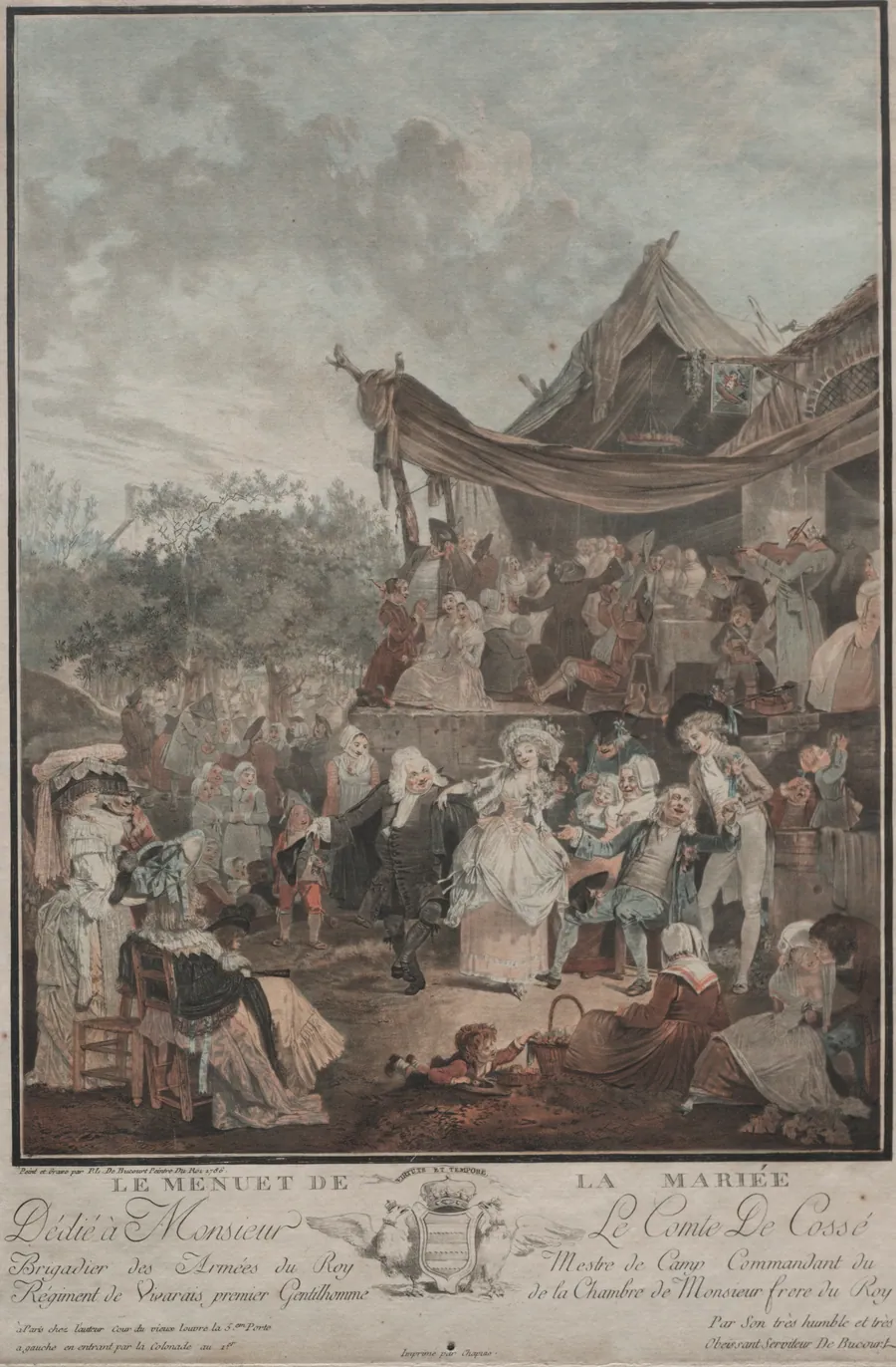 Le Menuet de la Mariée by Philibert Louis Debucourt