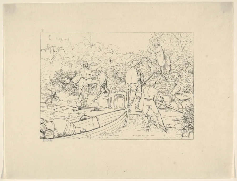 Smuggling of Medicines into the South (from Confederate War Etchings) by Adalbert John Volck