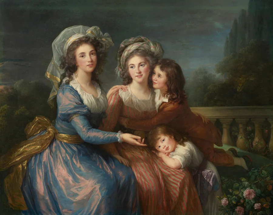The Marquise de Pezay, and the Marquise de Rougé with Her Sons Alexis and Adrien by Élisabeth Louise Vigée Le Brun