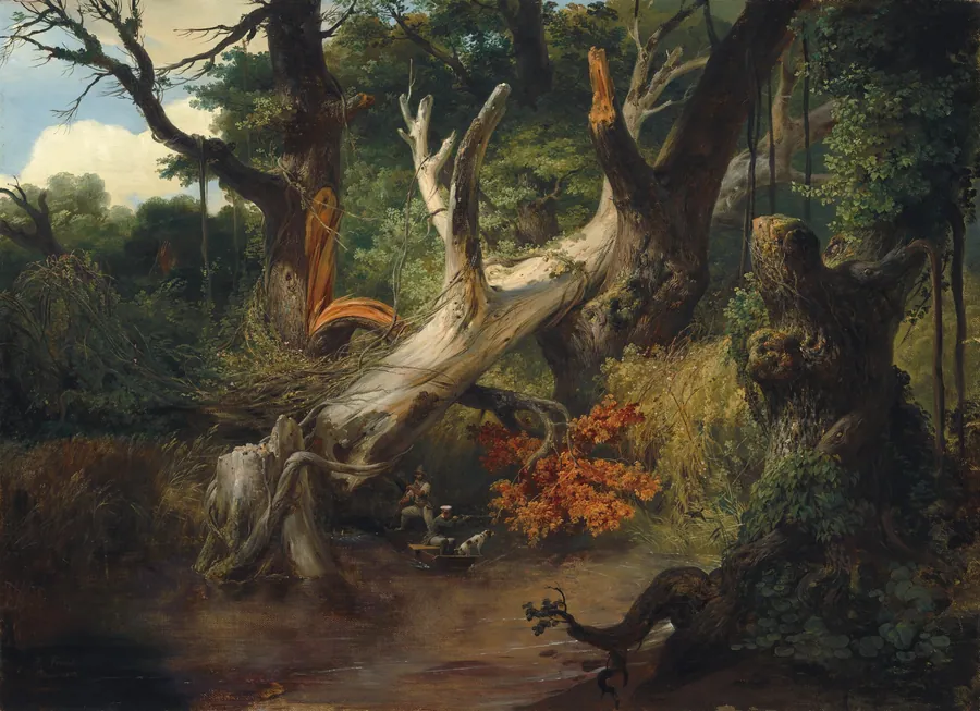 Hunting in the Pontine Marshes by Horace Vernet