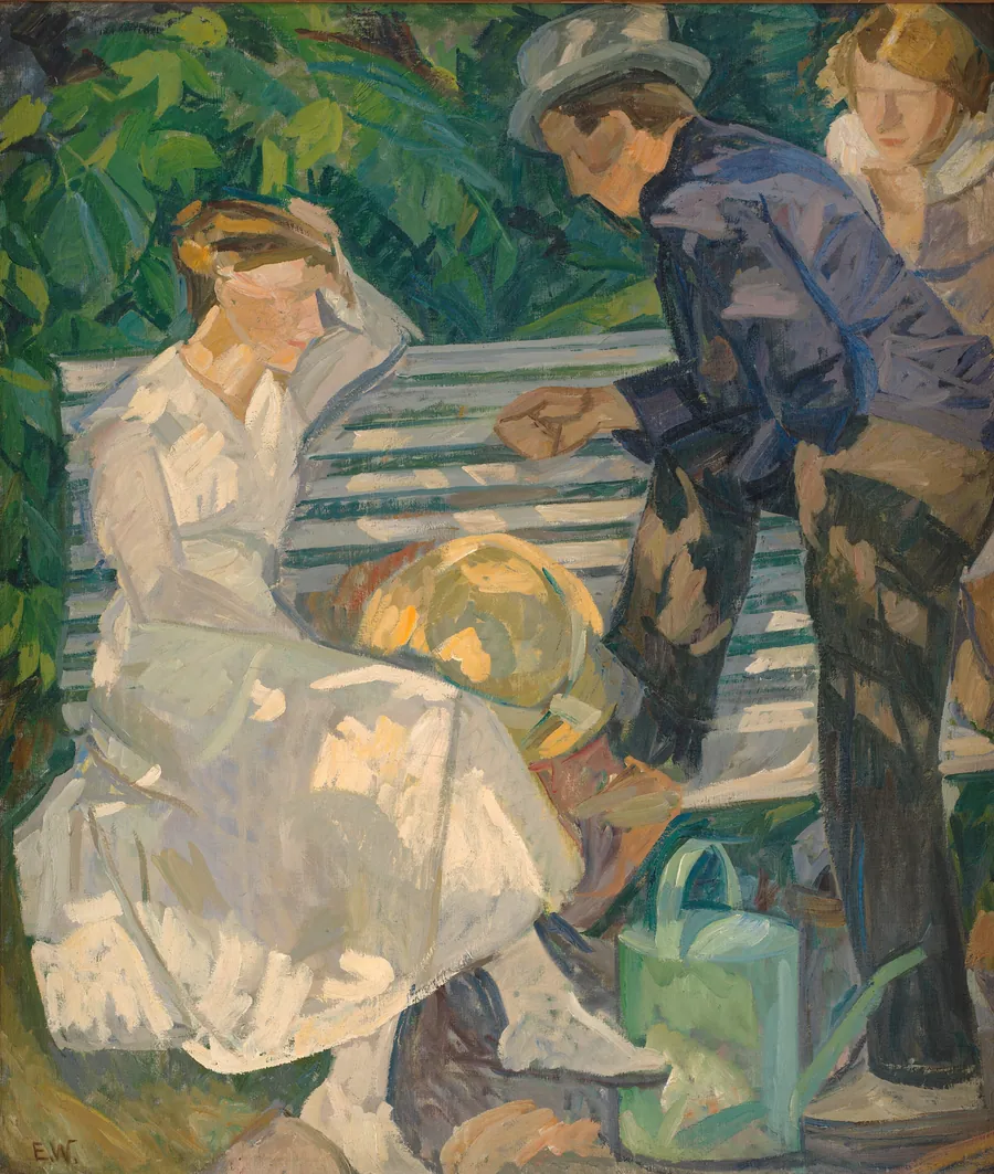 I præstens have. Christiansø by Edvard Weie