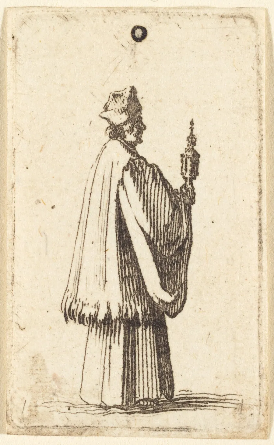 Priest Carrying the Holy Sacrament of the Eucharist by Abraham Bosse