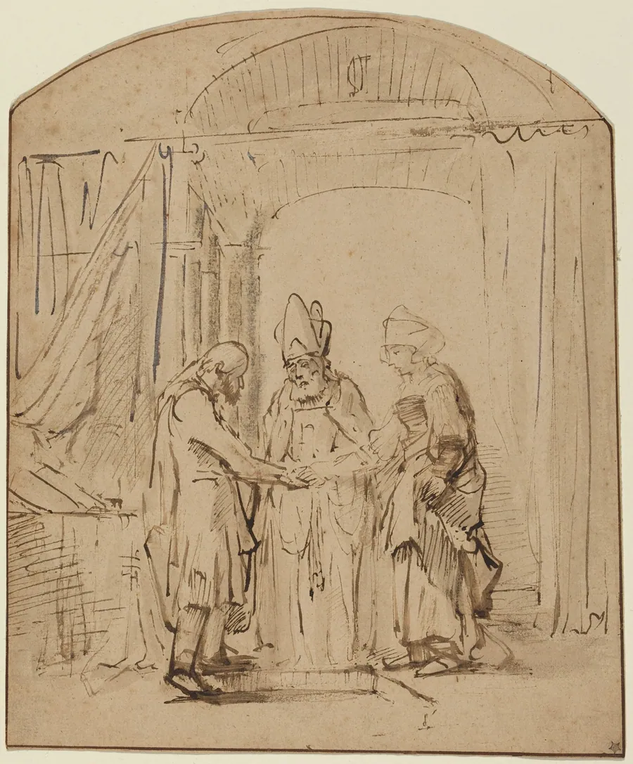 The Betrothal of the Holy Virgin by Anonymous Artist