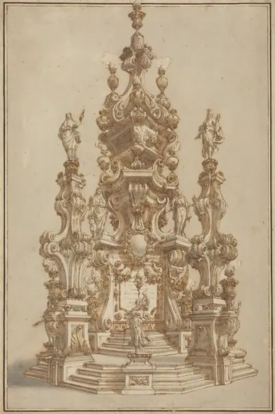 Magnificent Catafalque for a Deceased Noble