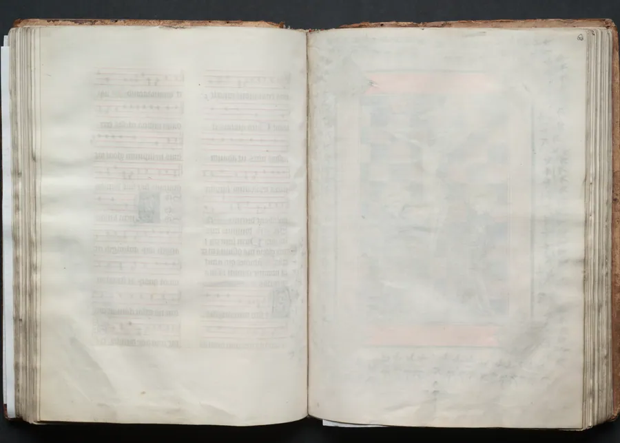 The Gotha Missal:  Fol. 62v, Text by Master of the Boqueteaux