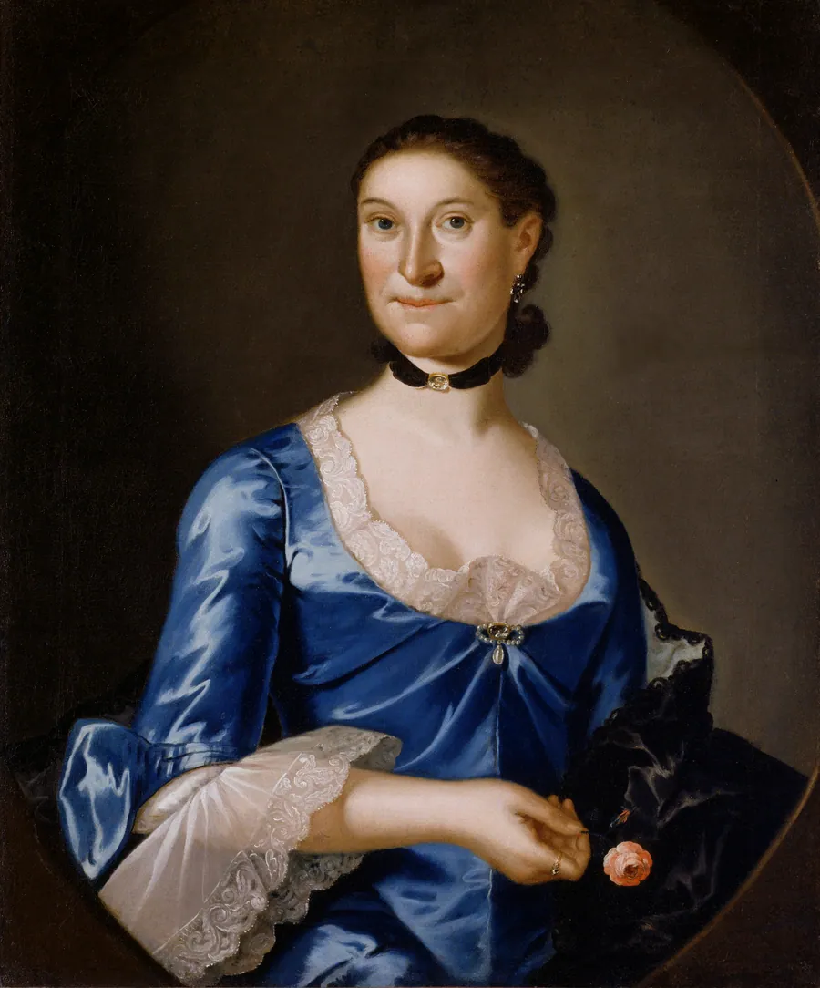Mrs. Richard Brown by John Hesselius, born Philadelphia, PA 1728-died Annapolis, MD 1778