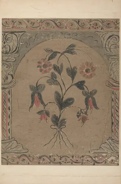 Hand Painted Wall (Detail)
