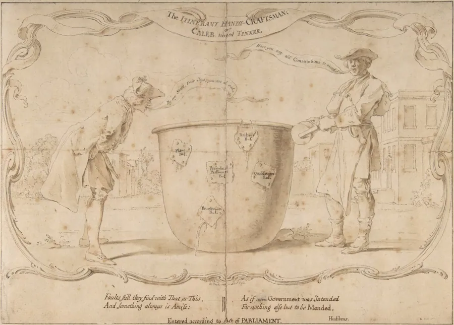 Design for an English Political Satire by Hubert François Gravelot