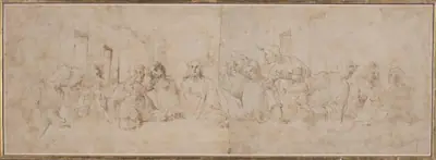 a) The Last Supper; b) Putti