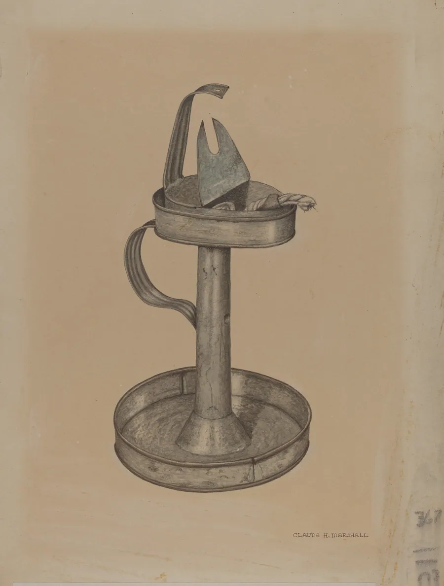 Betty Lamp and Stand by Claude Marshall