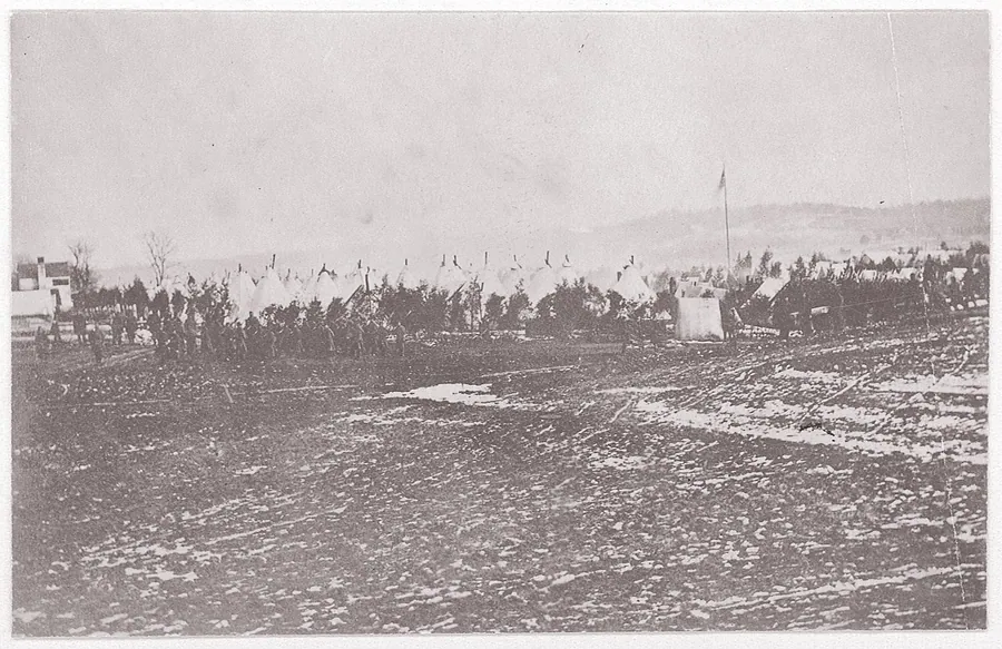 6th Vermont Infantry, Camp Griffen by Mathew B. Brady