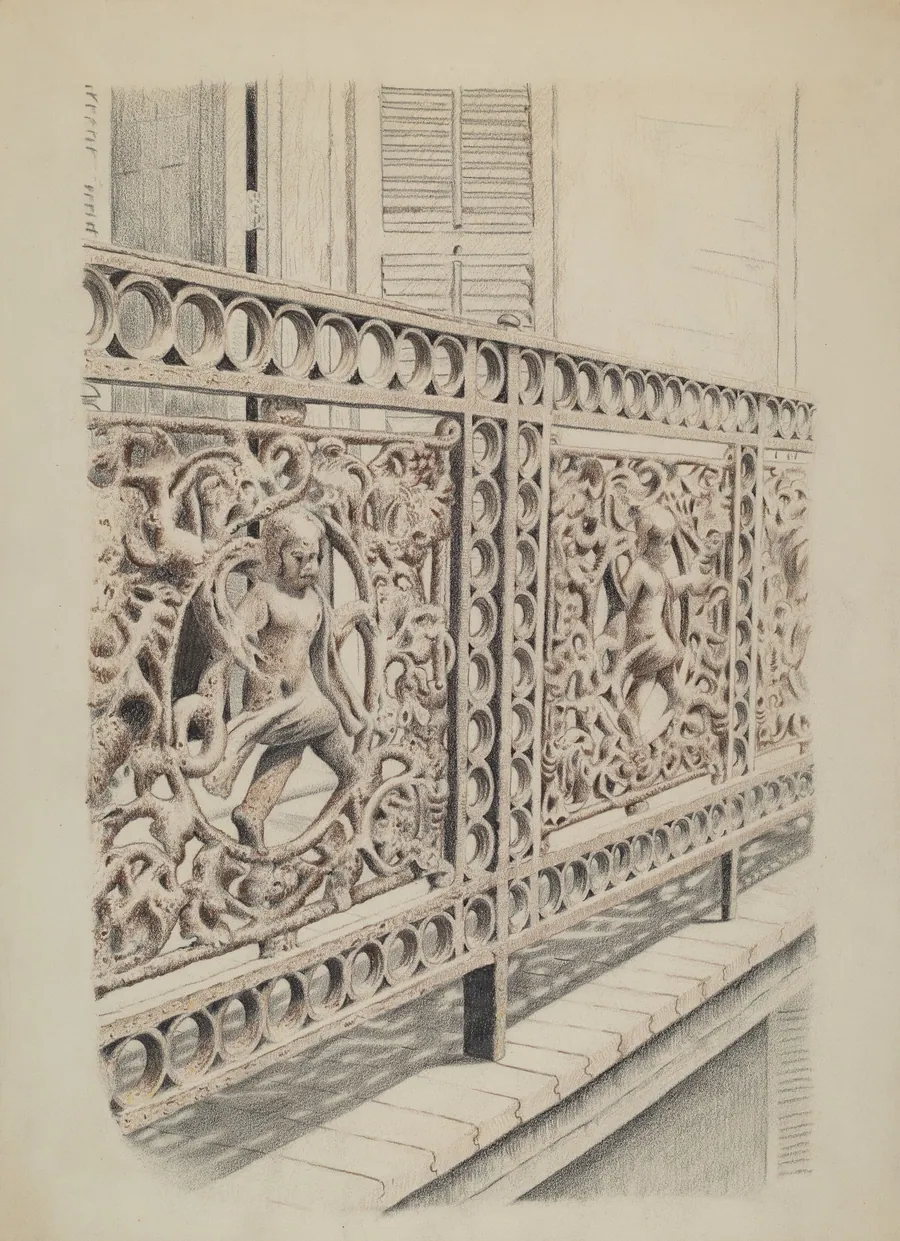 Cast Iron Balcony Rail by Ray Price