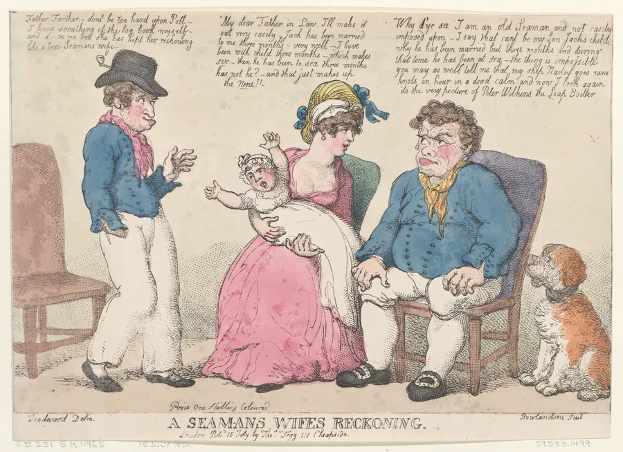 A Seaman's Wife's Reckoning by Thomas Rowlandson