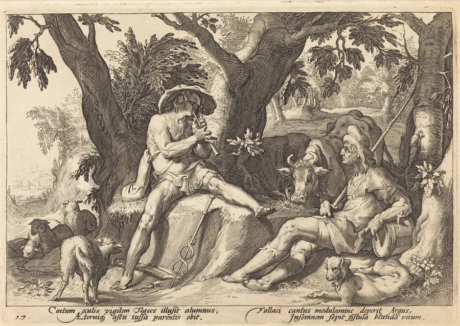 Mercury Putting Argus to Sleep by Robert de Baudous