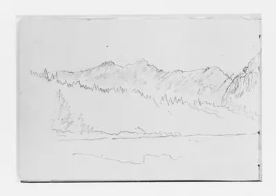 Landscape with Mountains (from Sketchbook X)