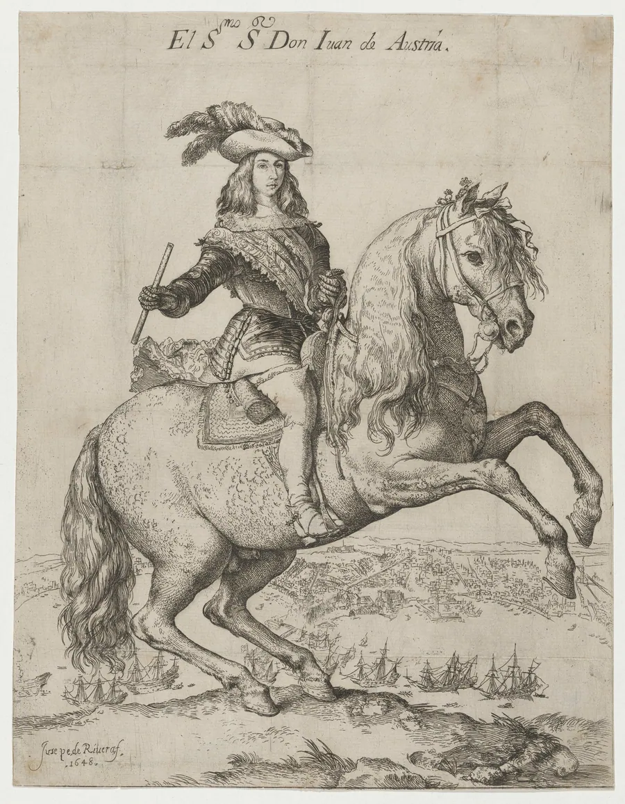 Equestrian Portrait of Don Juan de Austria by Jusepe de Ribera