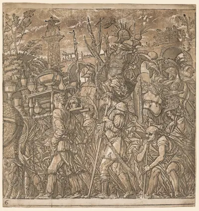 The Triumph of Julius Caesar:  Soldiers Carrying Vases and Trophies of War
