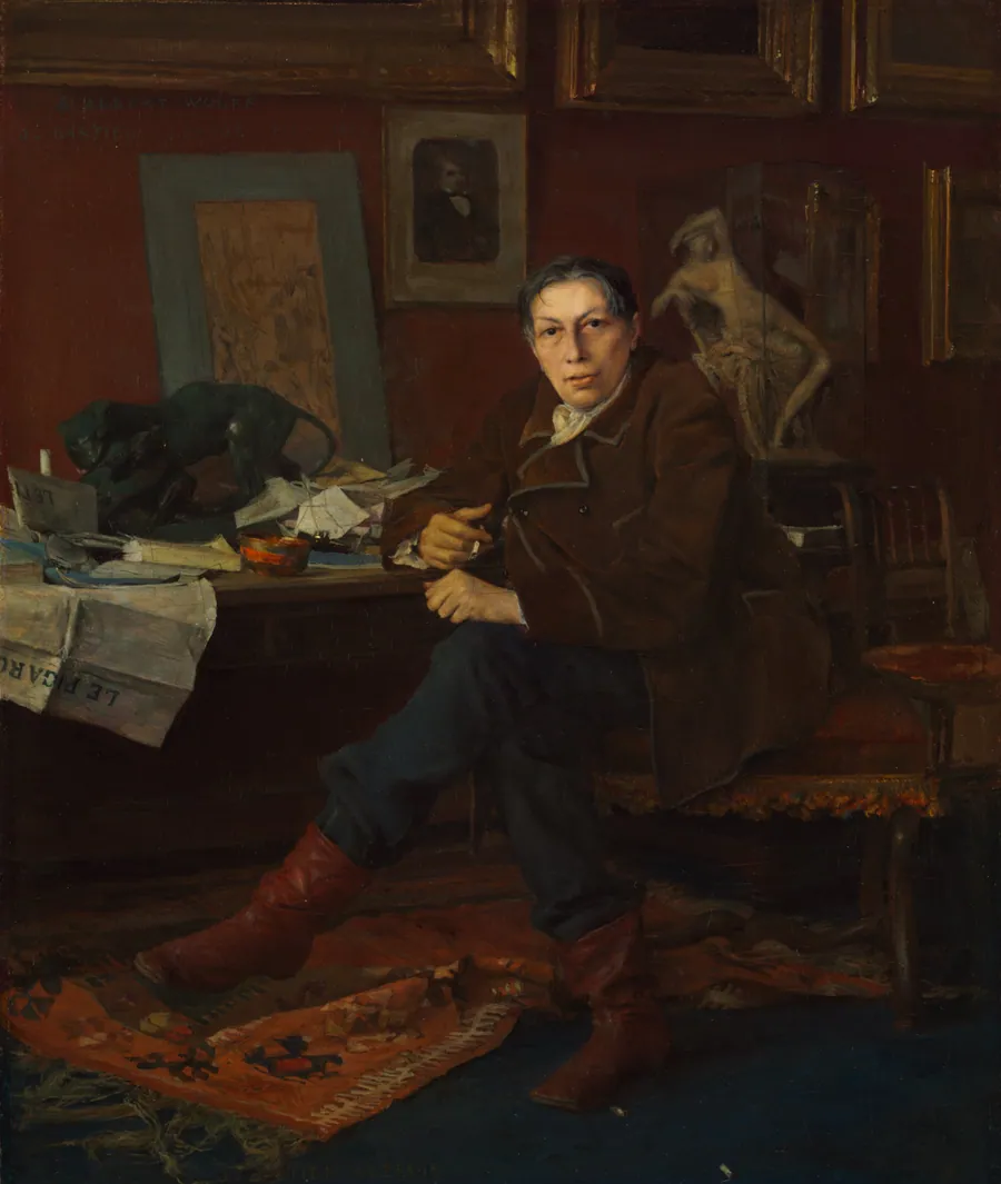 Albert Wolff in His Study by Jules Bastien-Lepage