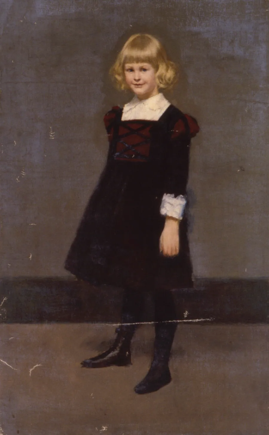 Untitled, Portrait of a Young Girl by Kenyon Cox, born Warren, OH 1856-died New York City 1919