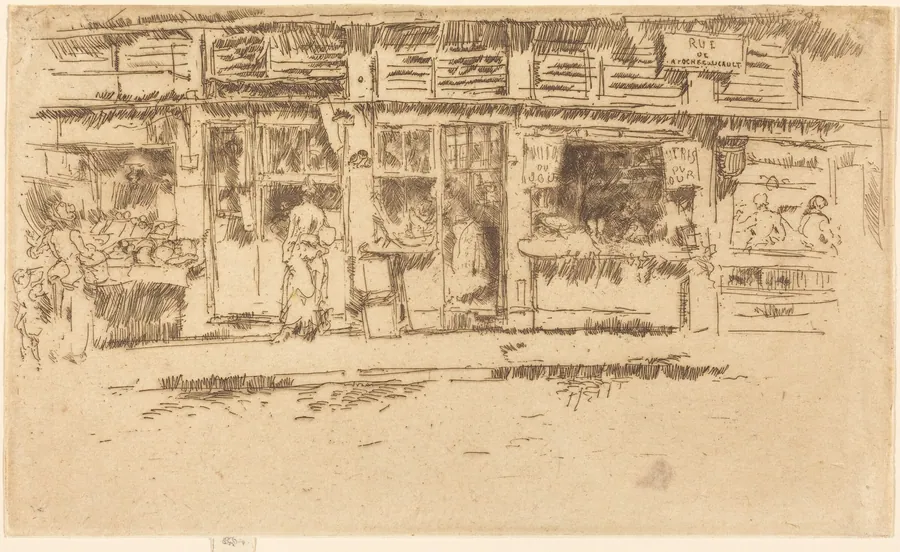 Rue de la Rochefoucault by James McNeill Whistler