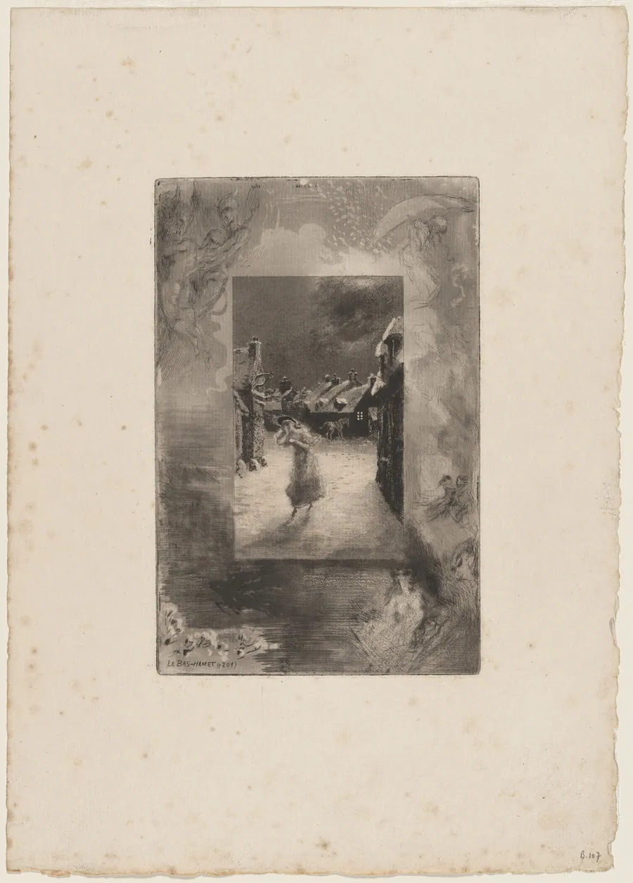 Le Bas-hamet by Félix-Hilaire Buhot