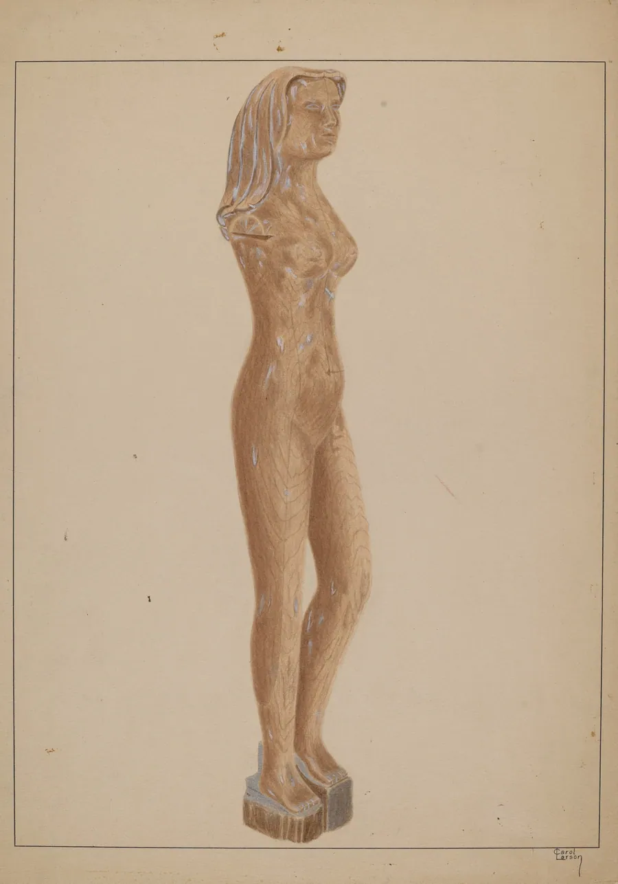 Carved Nude by Carol Larson
