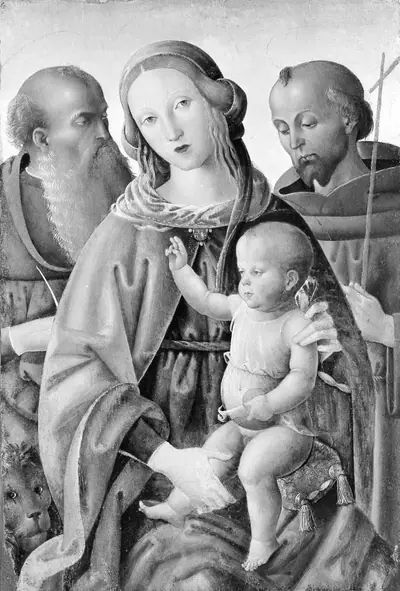 Madonna and Child with Saints Jerome and Francis