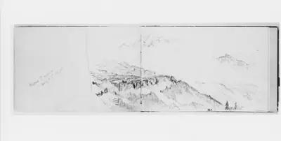 Mount Tacoma Aug 23 1885 (from Sketchbook X)