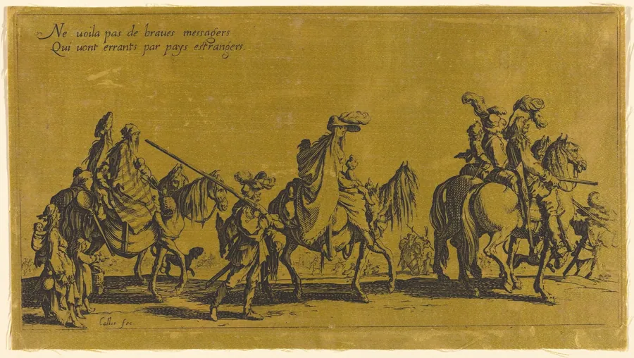 The Bohemians Marching: The Vanguard by Jacques Callot