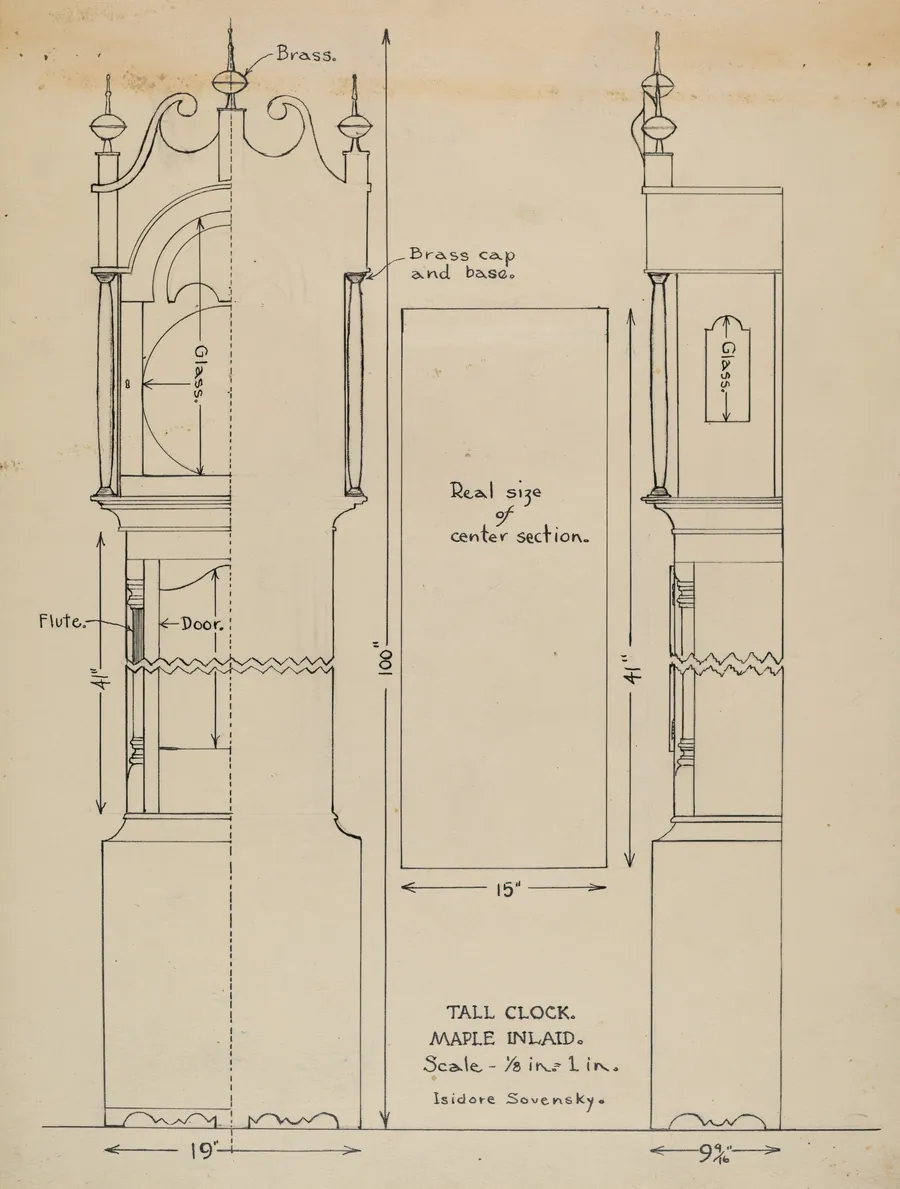 Tall Clock by Isidore Sovensky