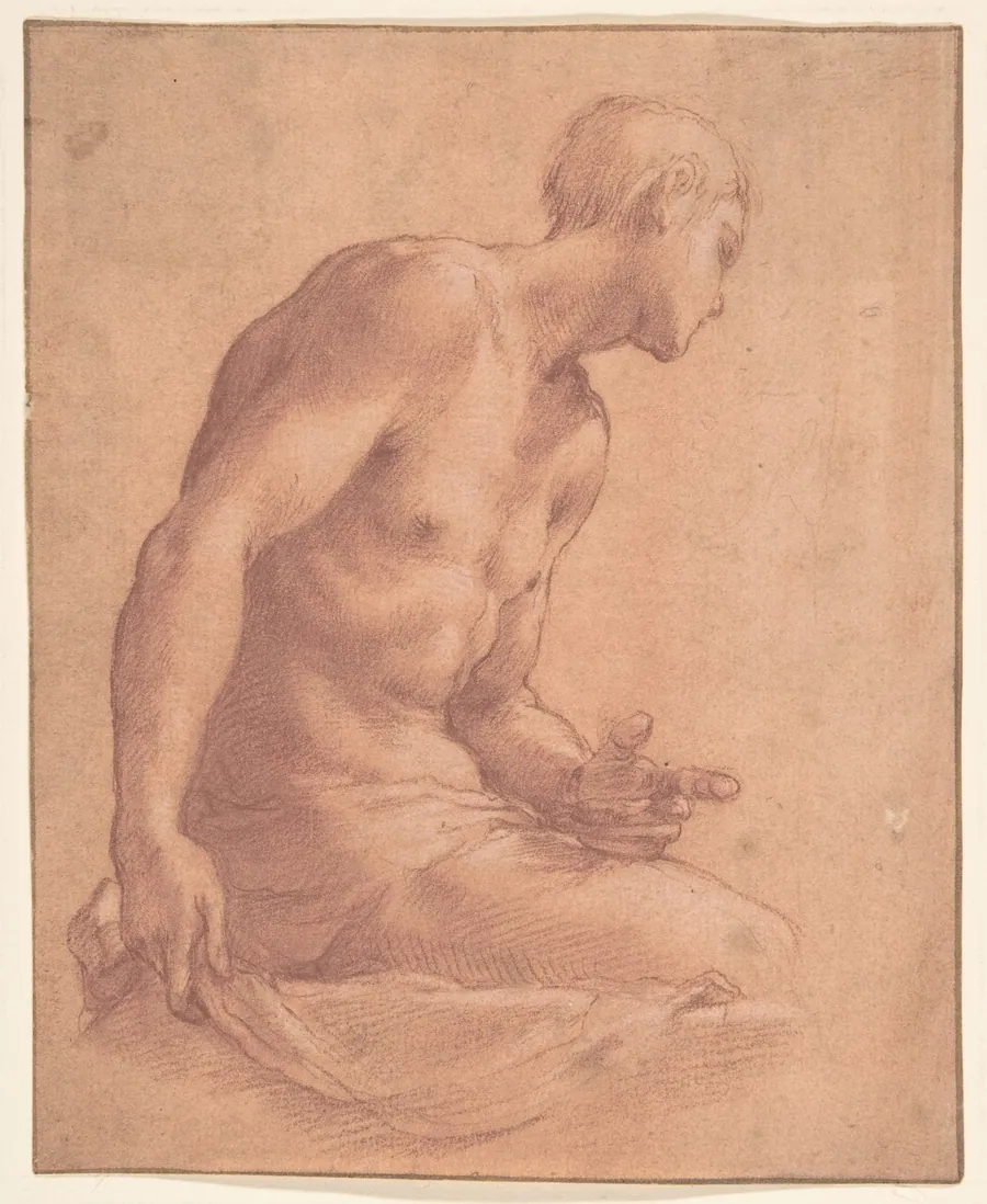 Seated Boy by Girolamo Macchietti
