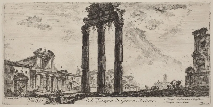Vestigi del tempio del Giove Statore by Giovanni Battista Piranesi