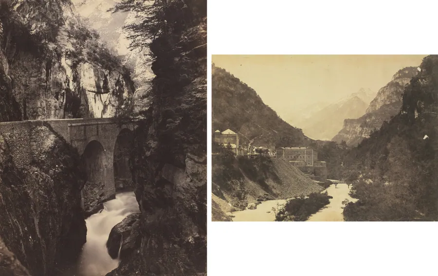 Road to Eaux-Chaudes, Pyrenees (recto); Eaux-Chaudes, Pyrenees (verso) by Farnham Maxwell Lyte