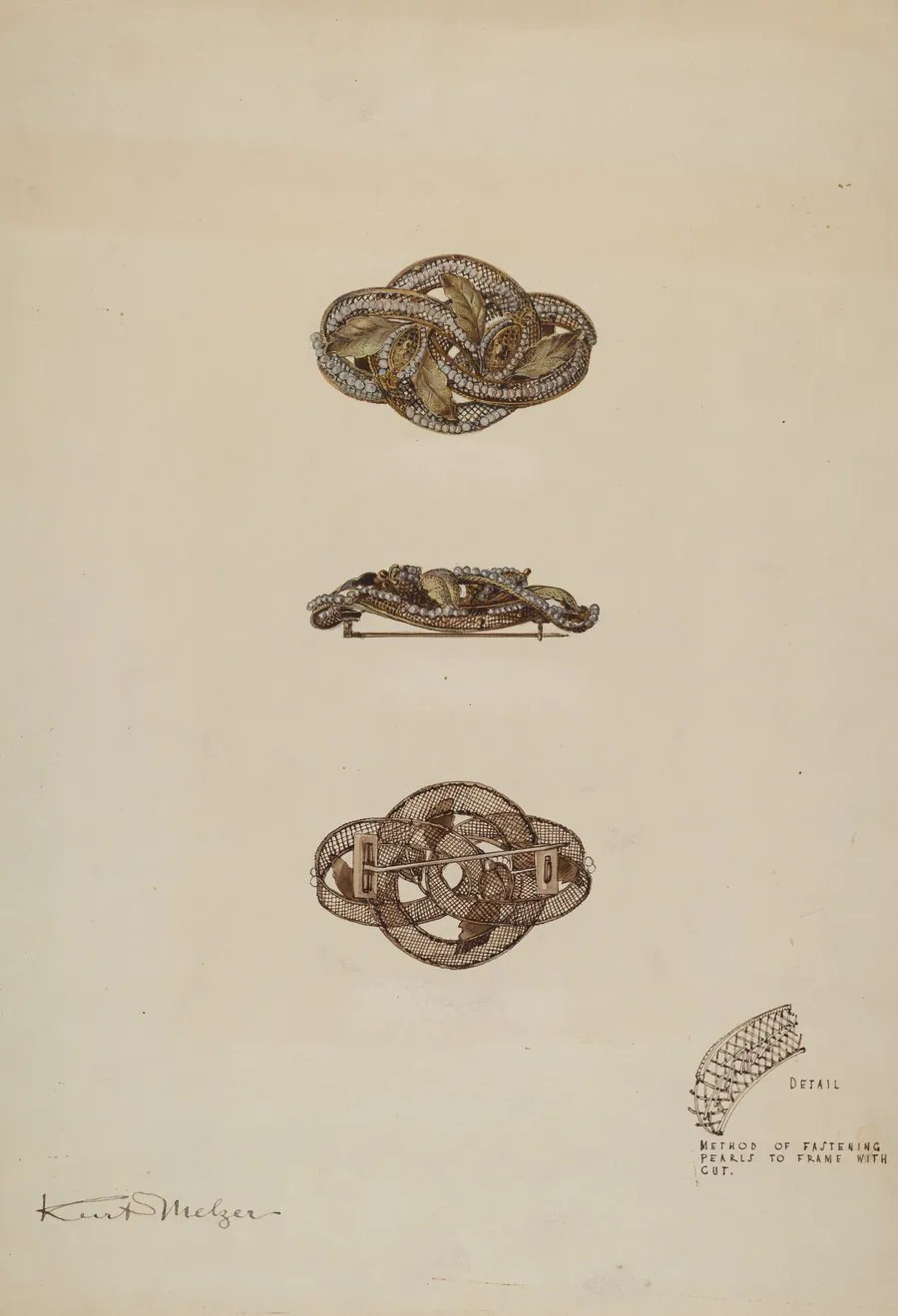 Brooch by Kurt Melzer