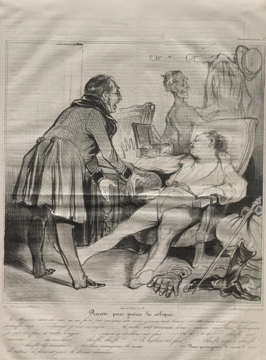 Recipe to Cure Colic by Honoré Daumier